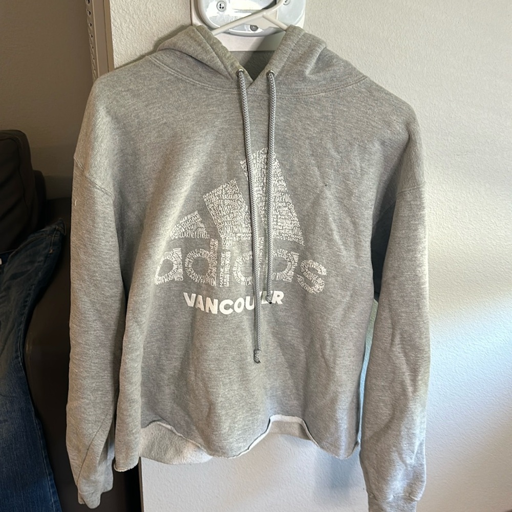 Cropped adidas hoodie